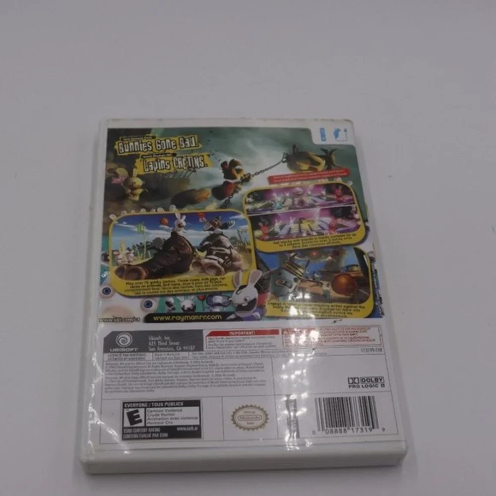 Rayman French Canadian Version Wii Game Rare Edition Collectible Disc